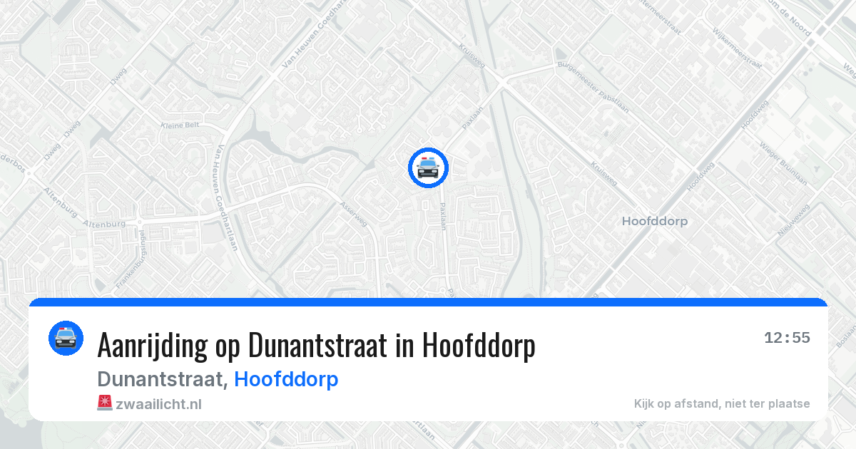 Aanrijding op Dunantstraat in Hoofddorp — 3 jun 2026