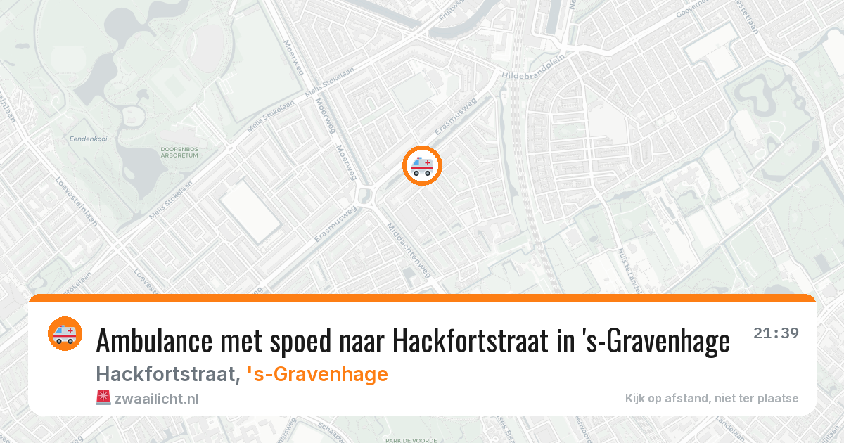 Ambulance met spoed naar Hackfortstraat in 's-Gravenhage — 2 apr 2026