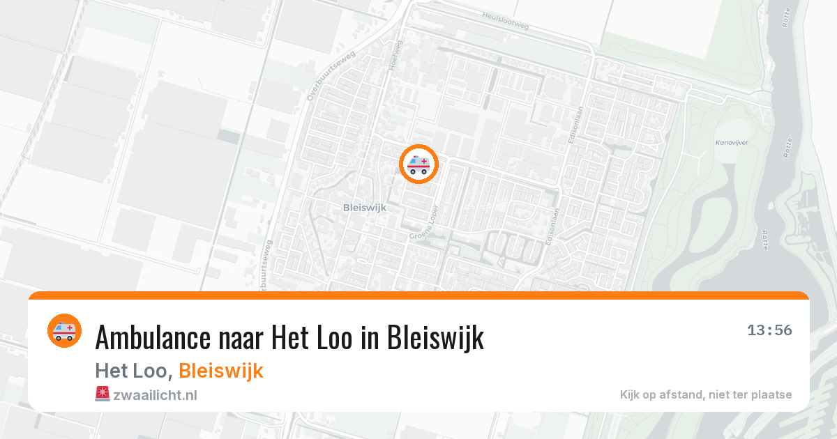 Ambulance naar Het Loo in Bleiswijk — 12 mei 2026