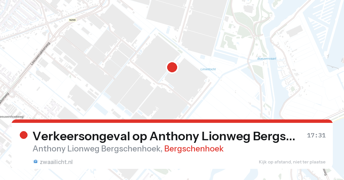 Verkeersongeval op Anthony Lionweg Bergschenhoek in Bergschenhoek — 28 aug 2026