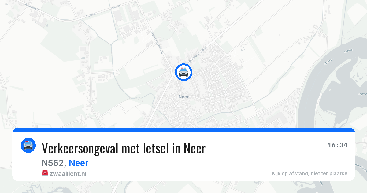 Verkeersongeval met letsel in Neer — 15 jun 2026