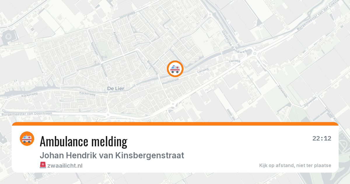 Ambulance melding — 1 jun 2026
