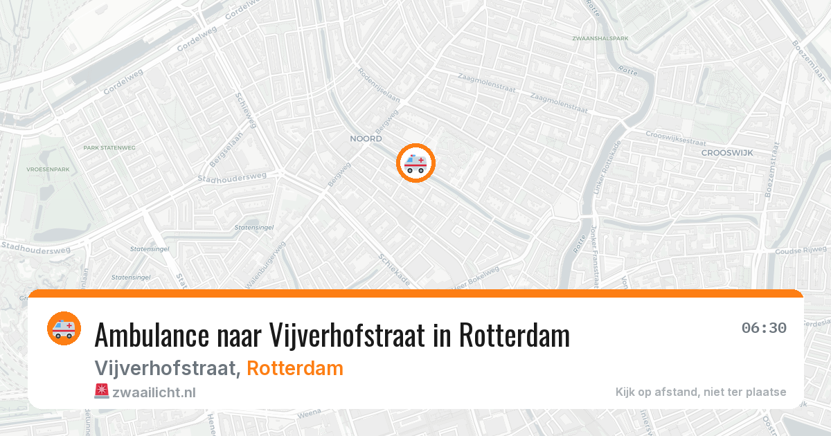Ambulance naar Vijverhofstraat in Rotterdam — 11 aug 2026