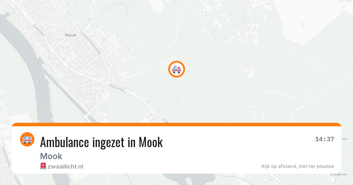 Ambulance ingezet in Mook — 10 aug 2026