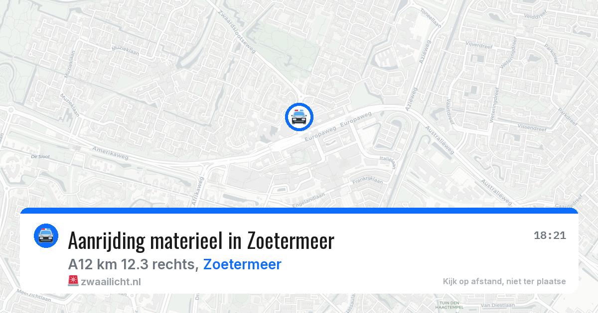 Aanrijding materieel in Zoetermeer — 2 jul 2026