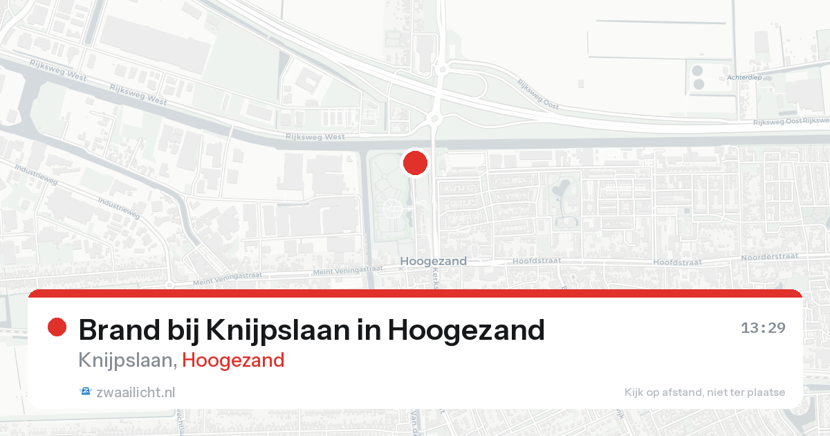 Brand bij Knijpslaan in Hoogezand — 20 aug 2026
