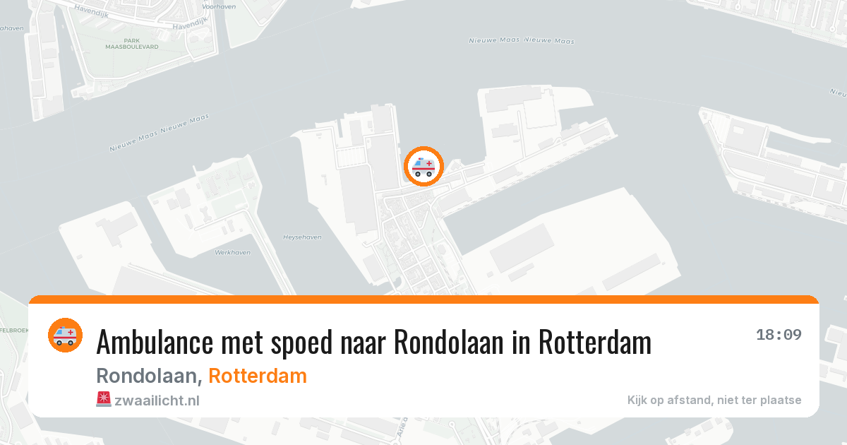 Ambulance met spoed naar Rondolaan in Rotterdam — 20 jun 2026
