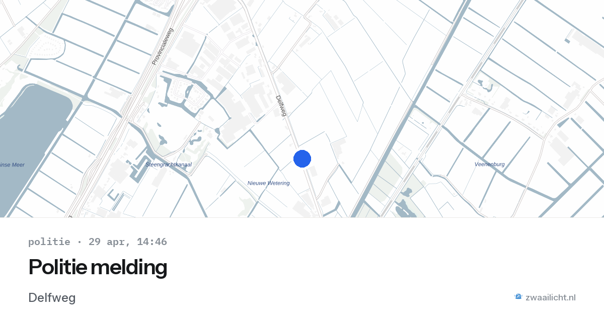 Politie melding — 29 apr 2026