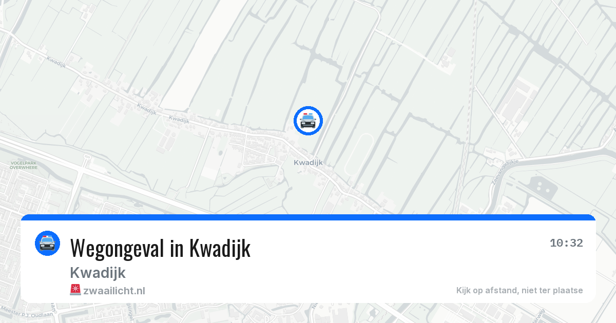 Wegongeval in Kwadijk — 1 aug 2026