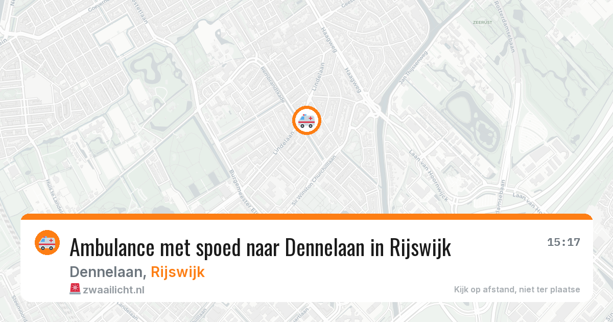 Ambulance met spoed naar Dennelaan in Rijswijk — 2 apr 2026