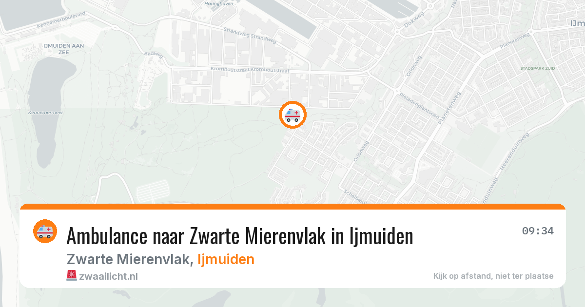 Ambulance naar Zwarte Mierenvlak in Ijmuiden — 28 mei 2026