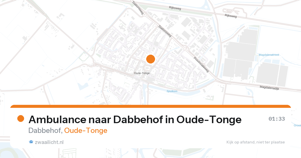 Ambulance naar Dabbehof in Oude-Tonge — 1 feb 2026