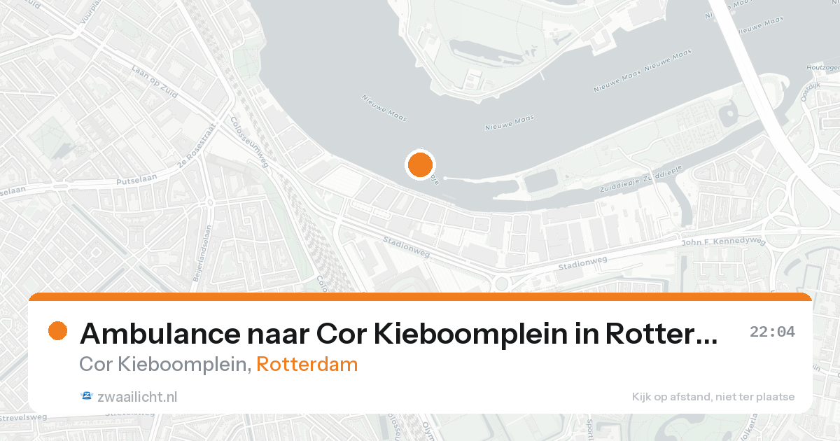 Ambulance naar Cor Kieboomplein in Rotterdam — 15 aug 2026