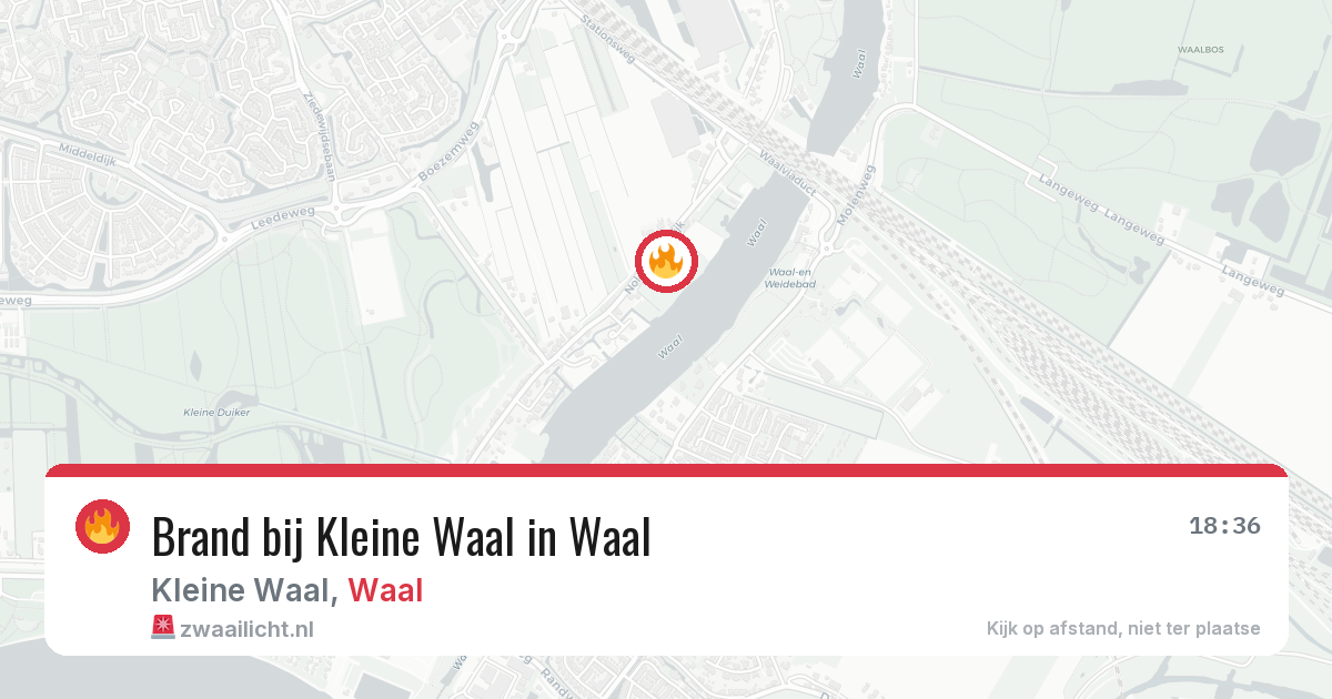 Brand bij Kleine Waal in Waal — 23 mei 2026