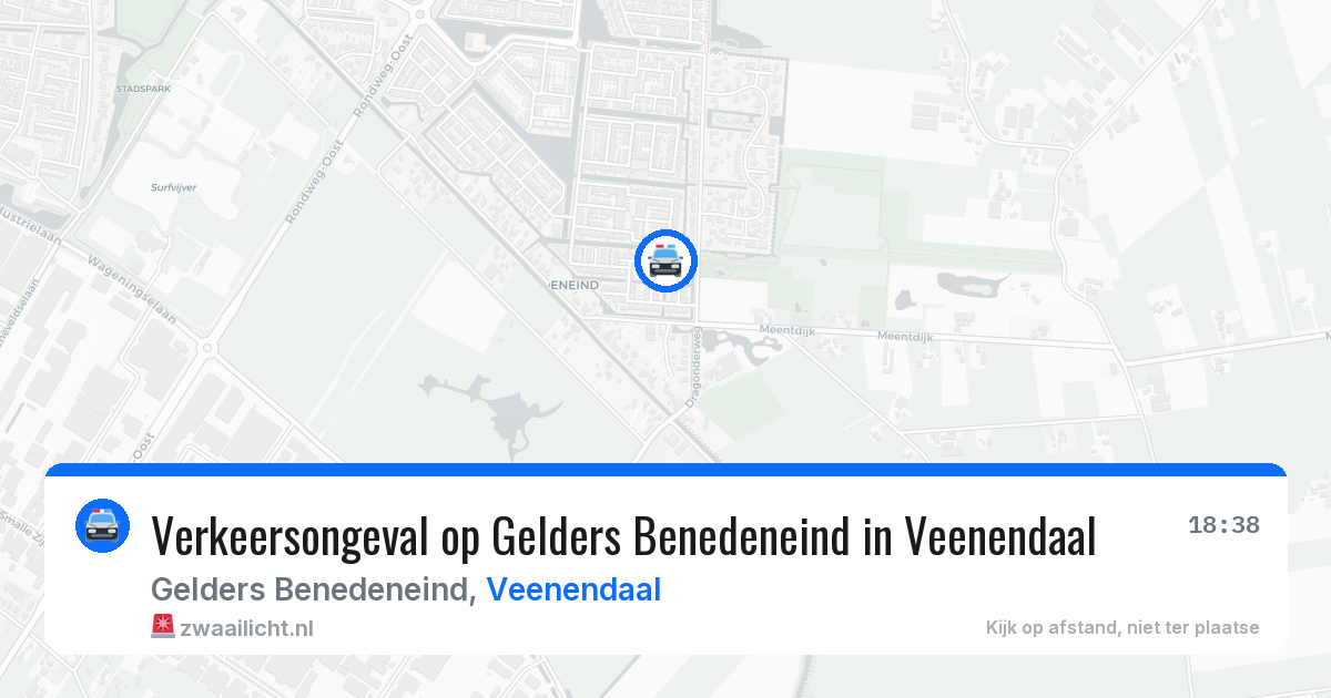 Verkeersongeval op Gelders Benedeneind in Veenendaal — 12 jun 2026