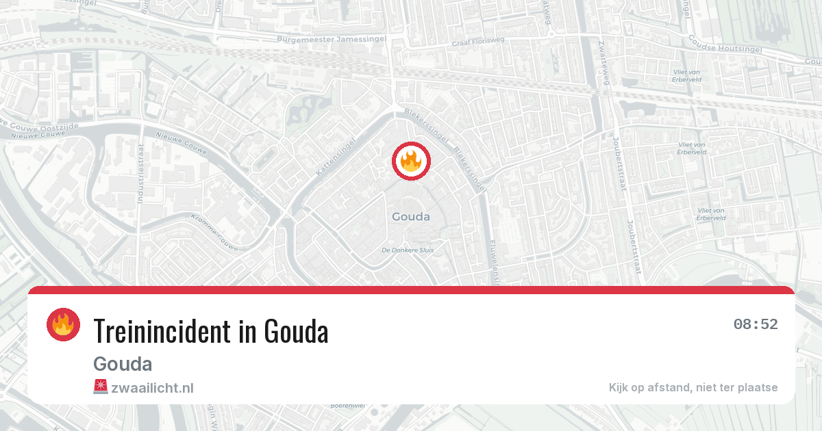 Treinincident in Gouda — 7 apr 2026