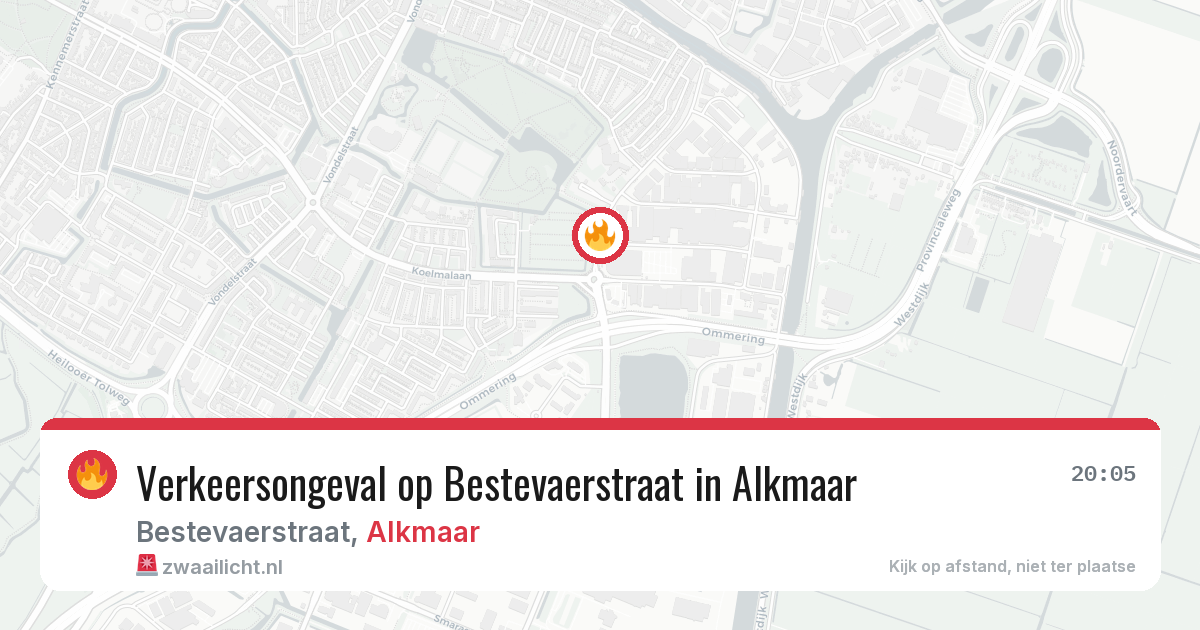 Verkeersongeval op Bestevaerstraat in Alkmaar — 30 mei 2026