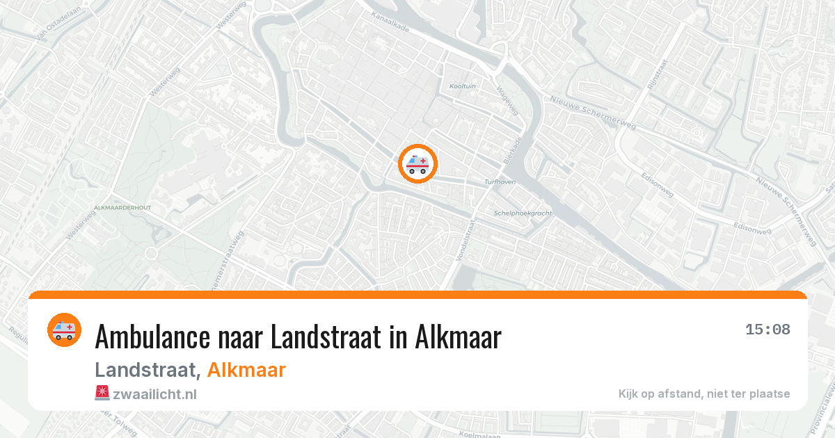 Ambulance naar Landstraat in Alkmaar — 25 jun 2026