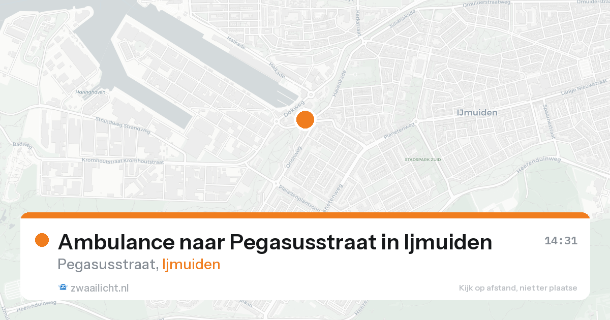 Ambulance naar Pegasusstraat in Ijmuiden — 24 aug 2026
