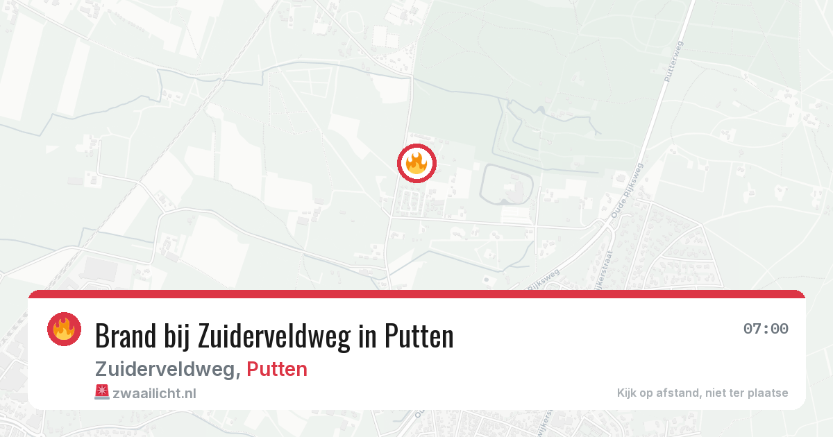 Brand bij Zuiderveldweg in Putten — 20 jun 2026