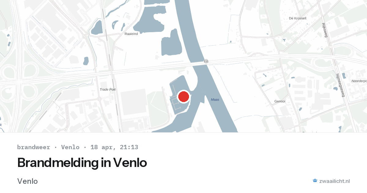 Brandmelding in Venlo — 18 apr 2026
