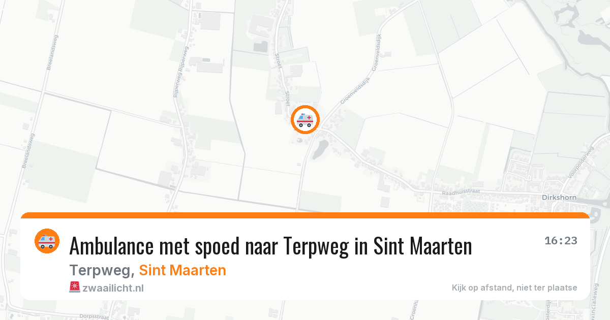 Ambulance met spoed naar Terpweg in Sint Maarten — 29 jun 2026