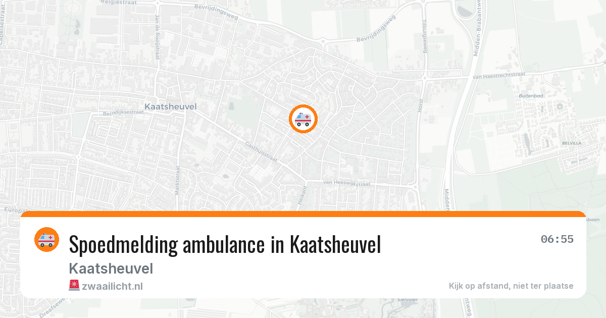 Spoedmelding ambulance in Kaatsheuvel — 11 aug 2026