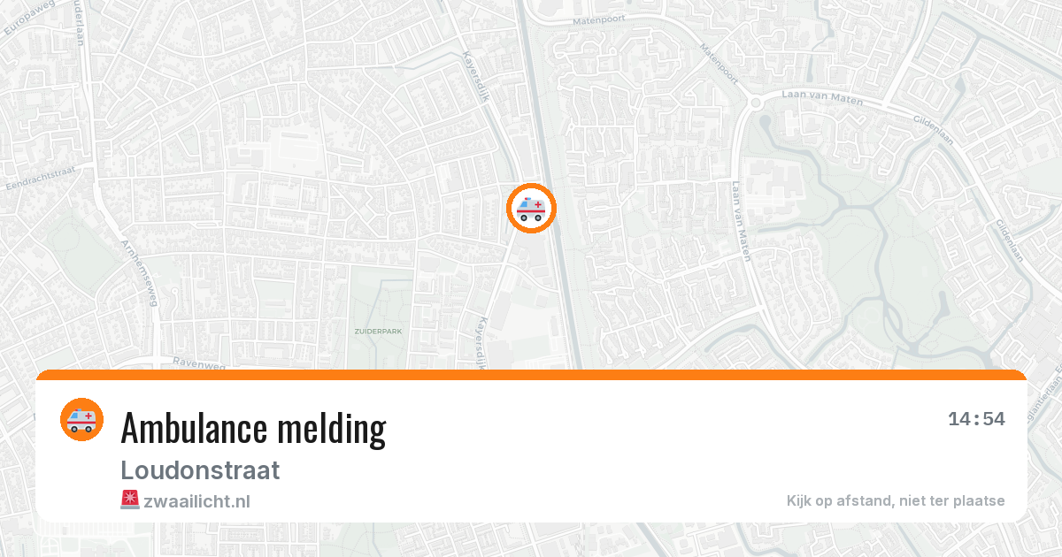 Ambulance melding — 6 jul 2026