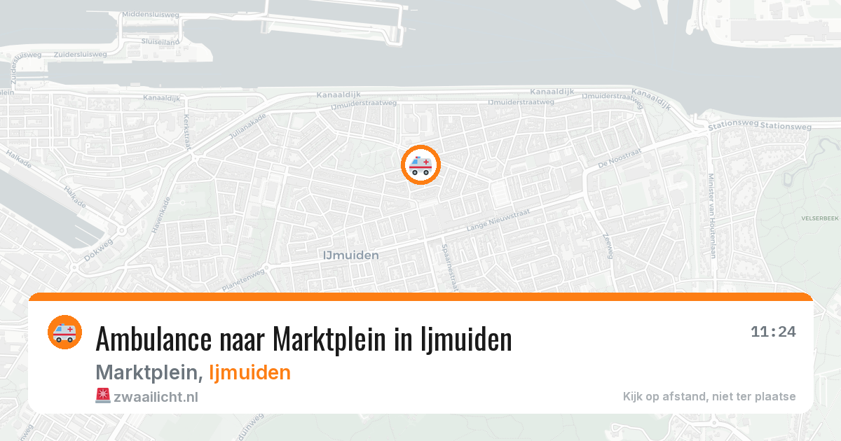 Ambulance naar Marktplein in Ijmuiden — 28 mrt 2026