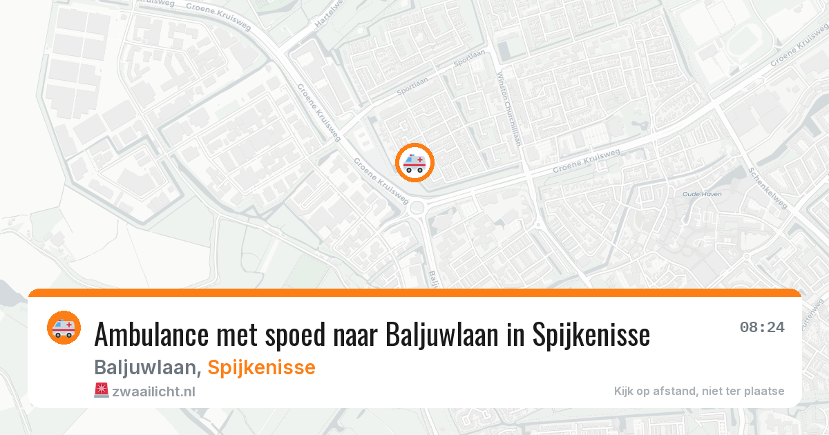 Ambulance met spoed naar Baljuwlaan in Spijkenisse — 19 mrt 2026