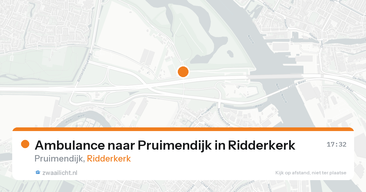 Ambulance naar Pruimendijk in Ridderkerk — 29 mei 2026