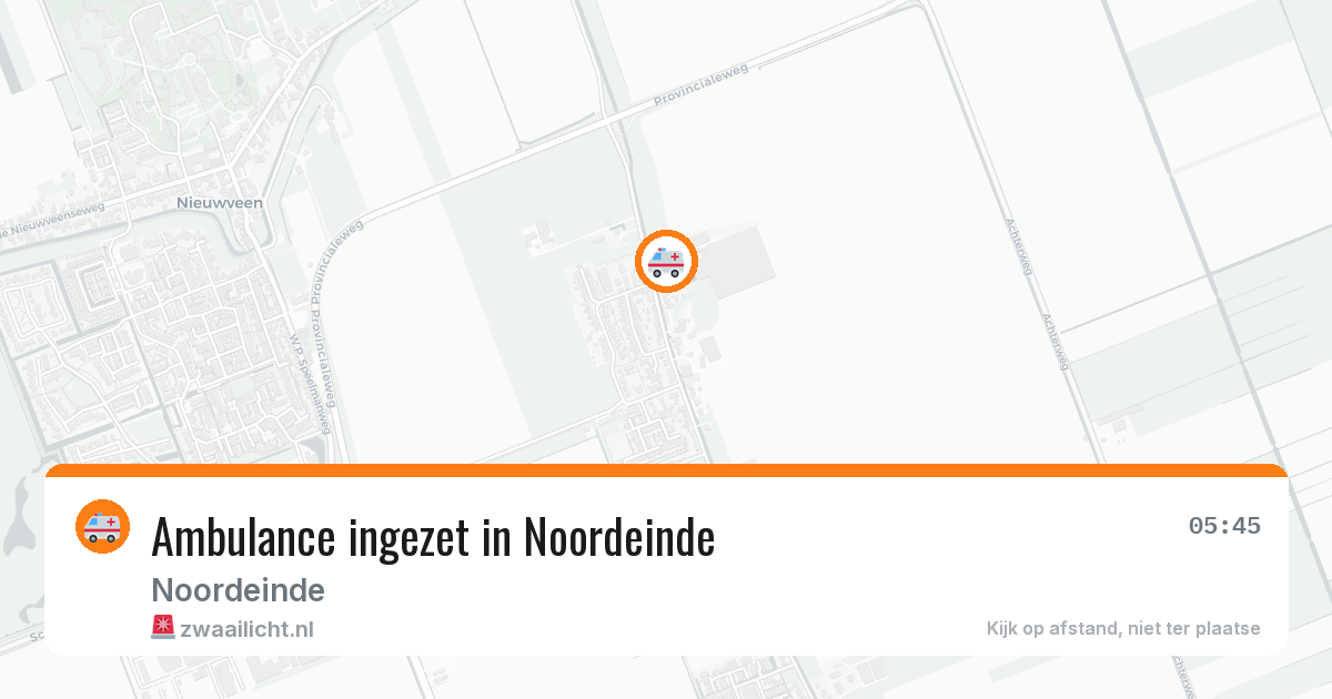 Ambulance ingezet in Noordeinde — 9 feb 2026