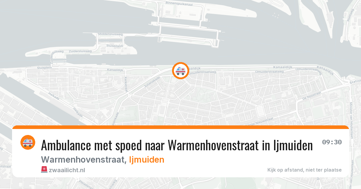Ambulance met spoed naar Warmenhovenstraat in Ijmuiden — 21 jun 2026