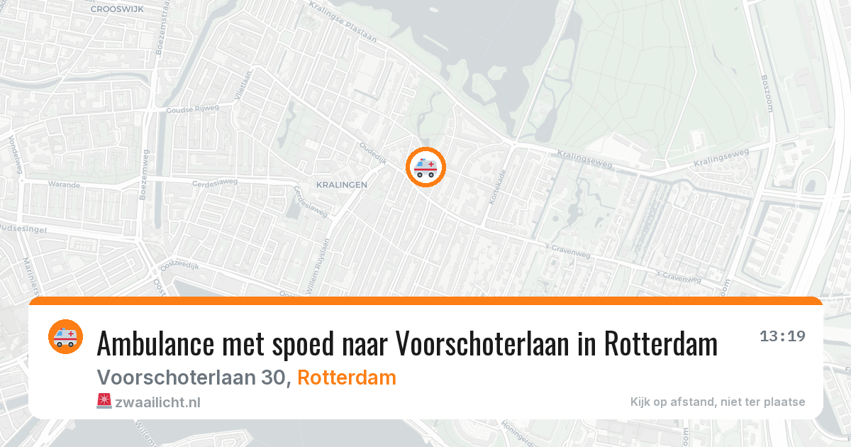 Ambulance met spoed naar Voorschoterlaan in Rotterdam — 17 apr 2026