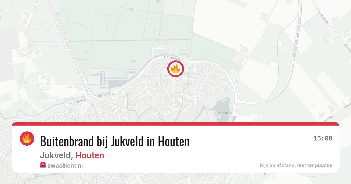 Buitenbrand bij Jukveld in Houten — 4 jul 2026