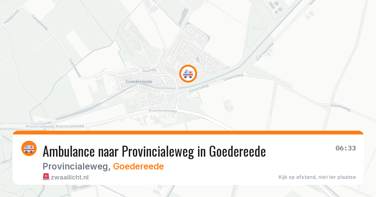 Ambulance naar Provincialeweg in Goedereede — 1 aug 2026