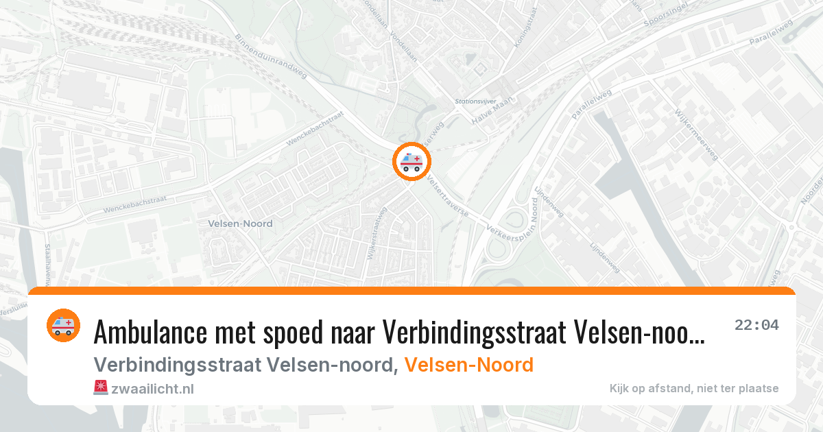 Ambulance met spoed naar Verbindingsstraat Velsen-noord in Velsen-Noord — 3 jun 2026