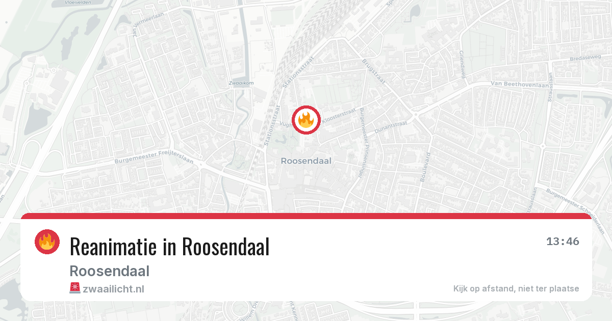 Reanimatie in Roosendaal — 6 mei 2026