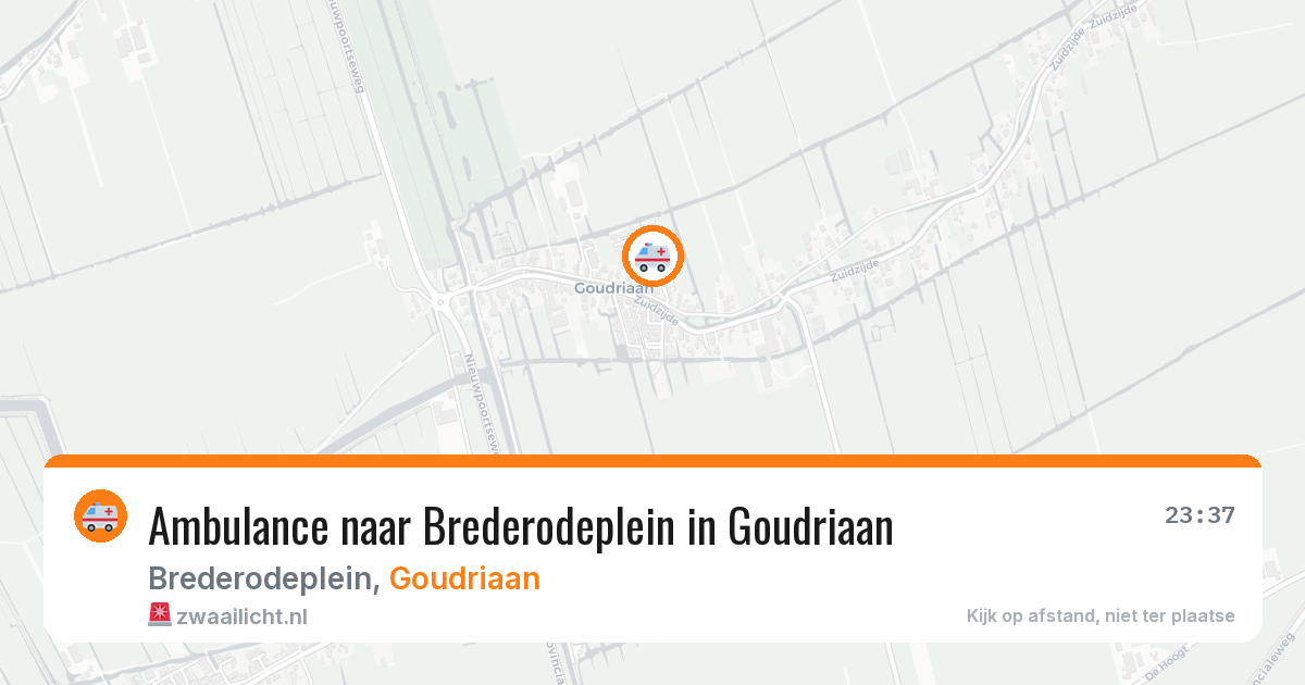 Ambulance naar Brederodeplein in Goudriaan — 7 feb 2026