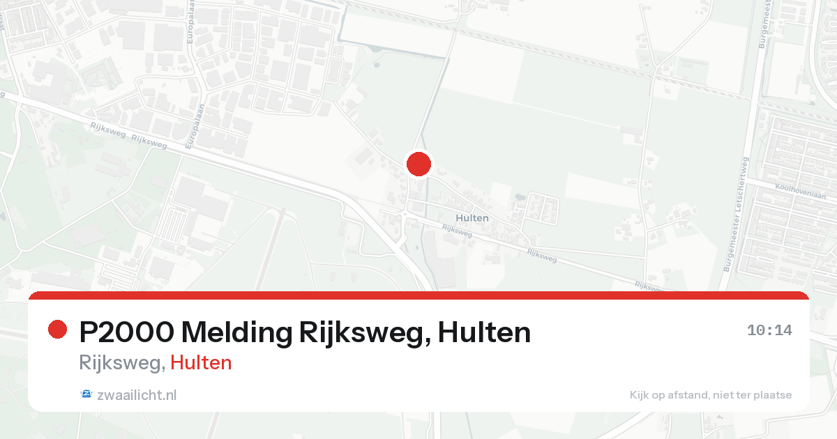 P2000 Melding Rijksweg, Hulten — 8 feb 2026