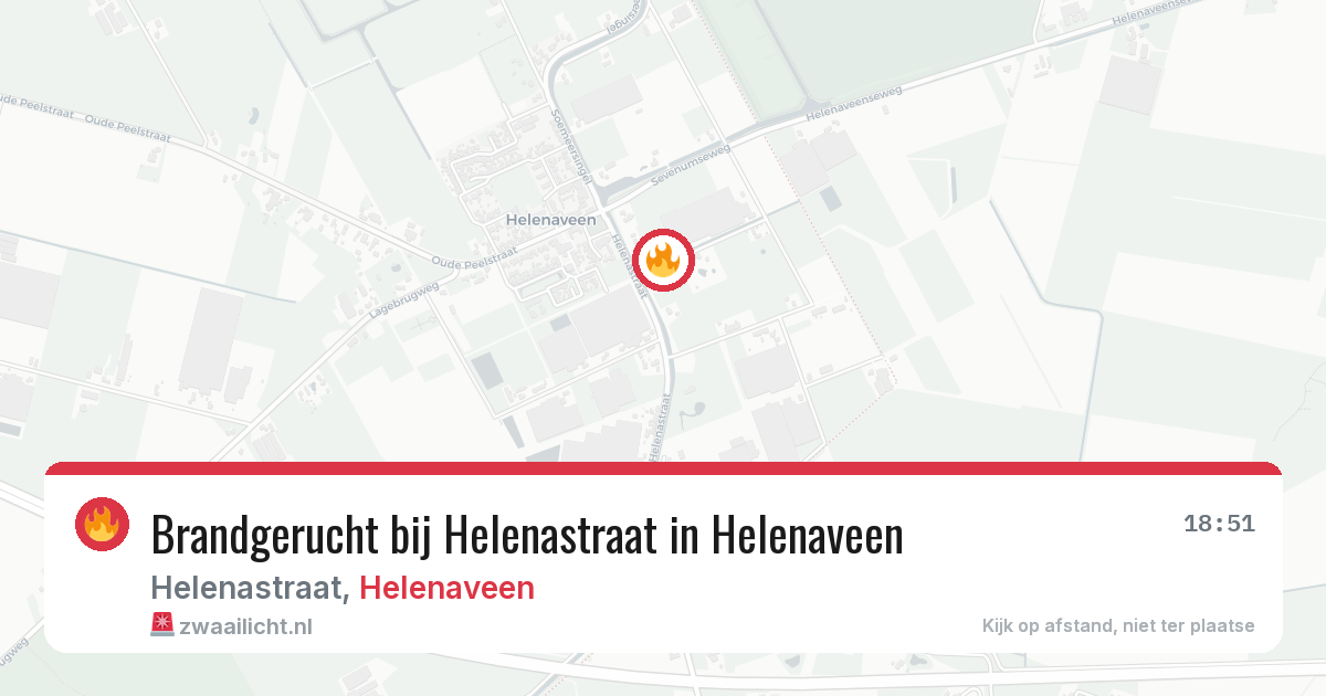 Brandgerucht bij Helenastraat in Helenaveen — 18 feb 2026