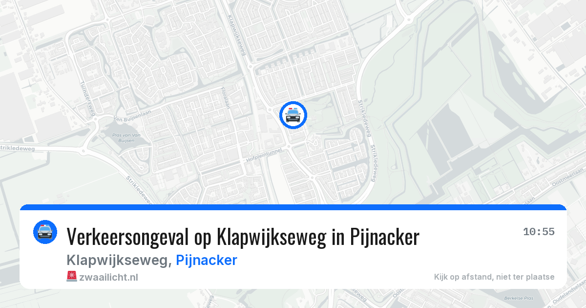 Verkeersongeval op Klapwijkseweg in Pijnacker — 12 mei 2026