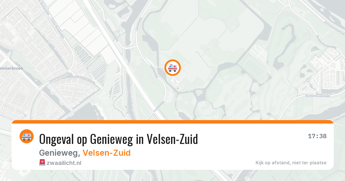 Ongeval op Genieweg in Velsen-Zuid — 16 feb 2026
