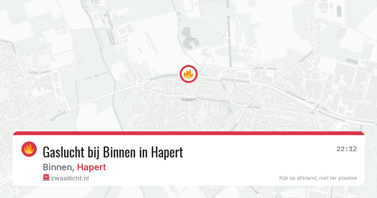 Gaslucht bij Binnen in Hapert — 12 mei 2026