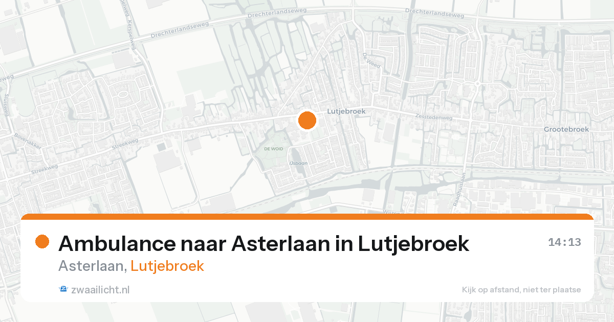 Ambulance naar Asterlaan in Lutjebroek — 8 aug 2026