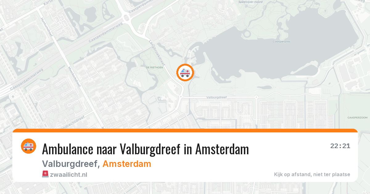 Ambulance naar Valburgdreef in Amsterdam — 4 jul 2026
