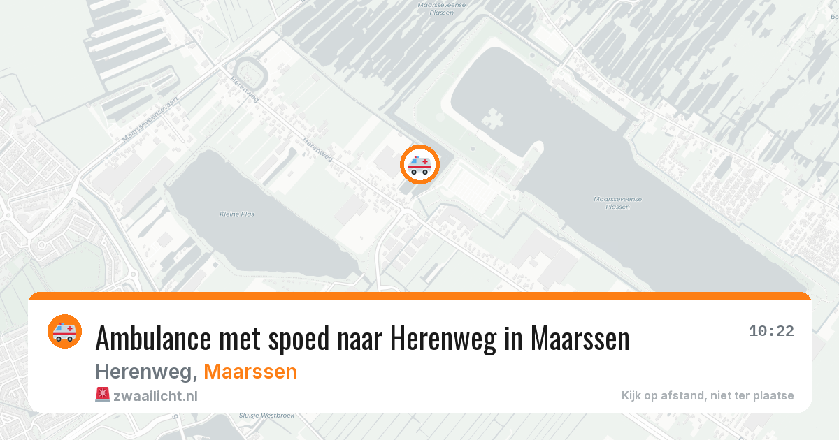 Ambulance met spoed naar Herenweg in Maarssen — 14 mei 2026