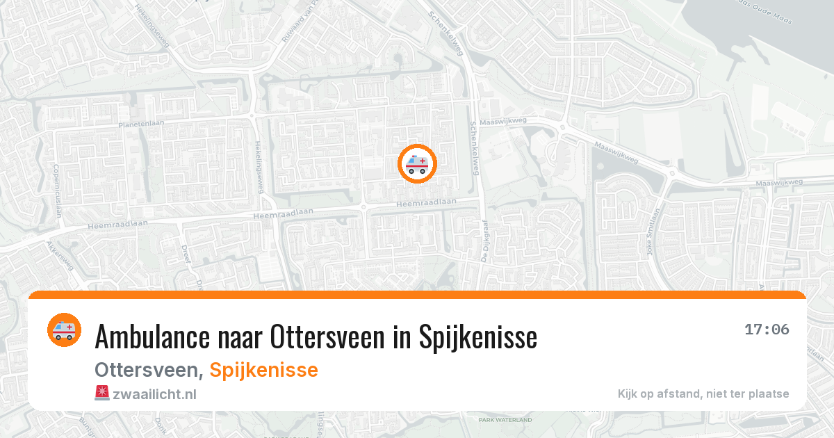 Ambulance naar Ottersveen in Spijkenisse — 23 mrt 2026