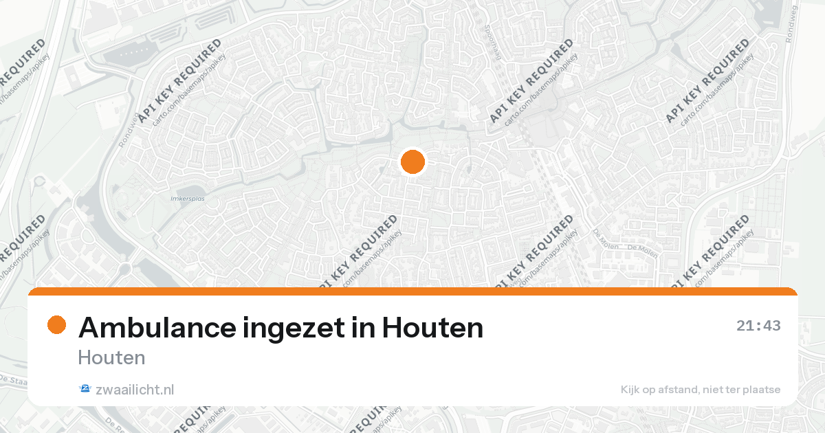 Ambulance ingezet in Houten — 27 mrt 2026