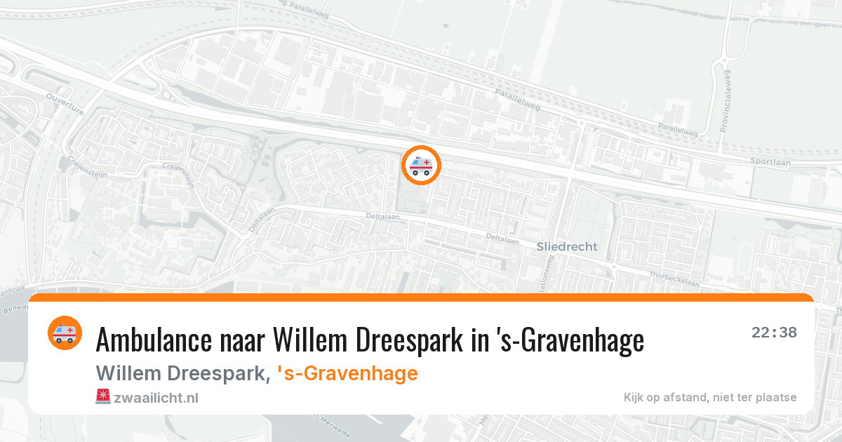 Ambulance naar Willem Dreespark in 's-Gravenhage — 29 jan 2026